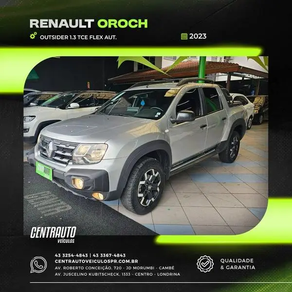 Carro Renault Oroch 2023 Outsider 1.3 TCe (Flex) (Aut.)