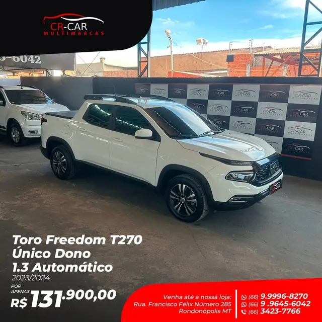 Carro Fiat Toro 2024 Freedom 1.3 Turbo 270
