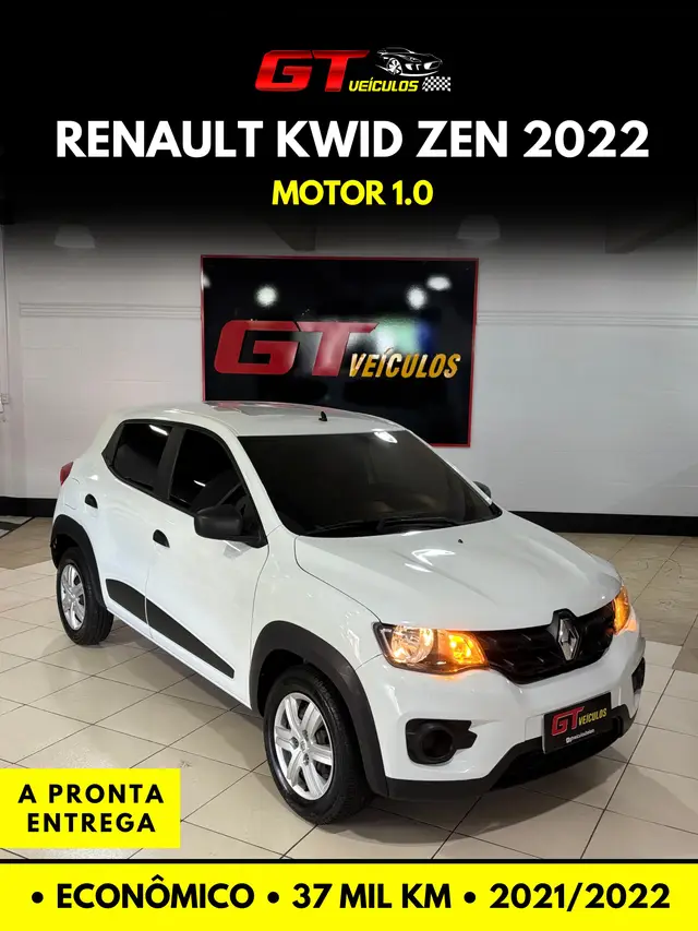 Carro Renault Kwid 2022 Zen 1.0 12v SCe (Flex)