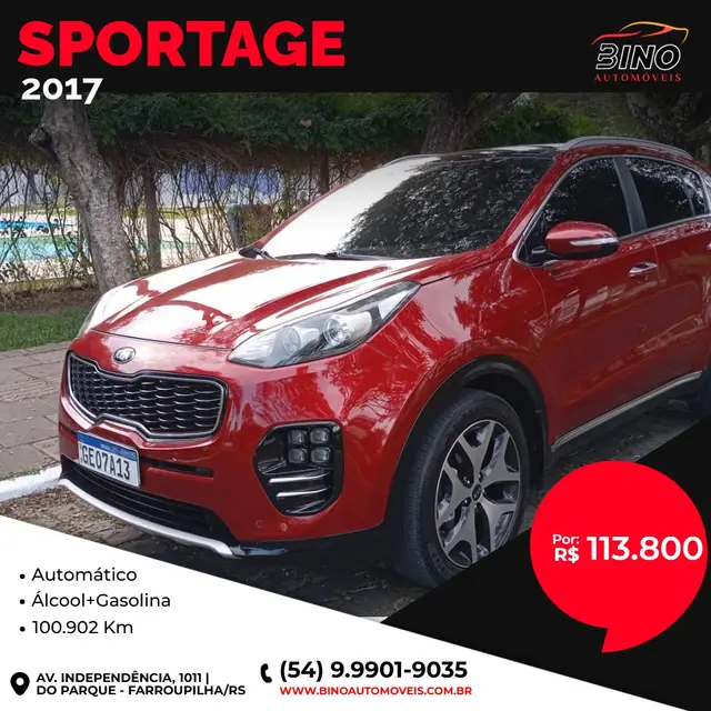 Carro Kia Sportage 2017 EX 2.0 (Flex) (Aut) P786
