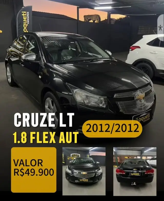 Carro Chevrolet Cruze 2012 LT 1.8 16V Ecotec (Aut)(Flex)