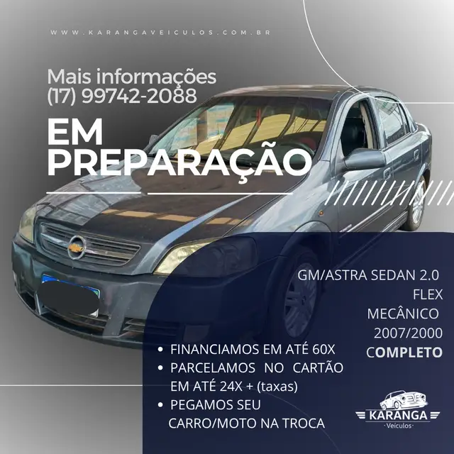 Carro Chevrolet Astra Sedan 2008 Elegance 2.0 (Flex)