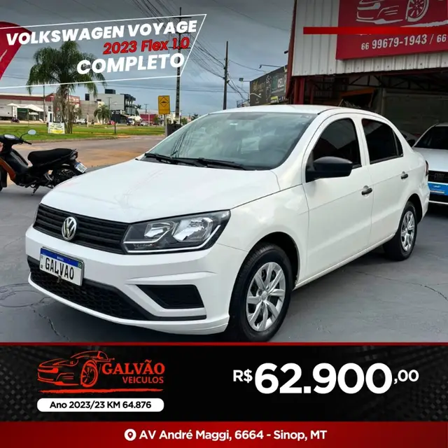Carro Volkswagen Voyage 2023 1.0 MPI (Flex)