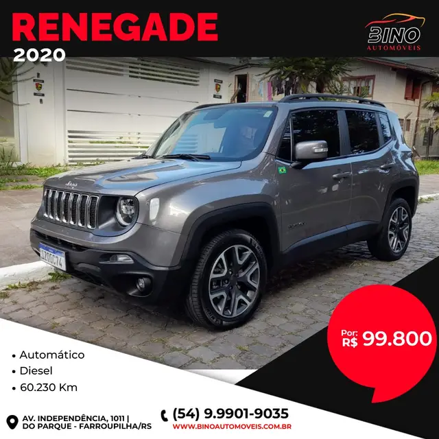 Carro Jeep Renegade 2020 Longitude 2.0 TDI 4x4 (Aut)