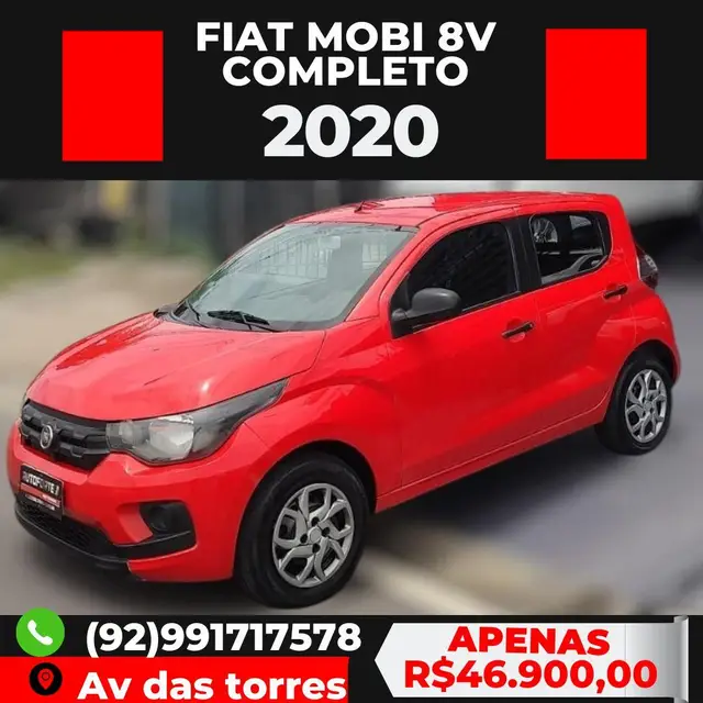Carro Fiat Mobi 2020 Like 1.0 (Flex)