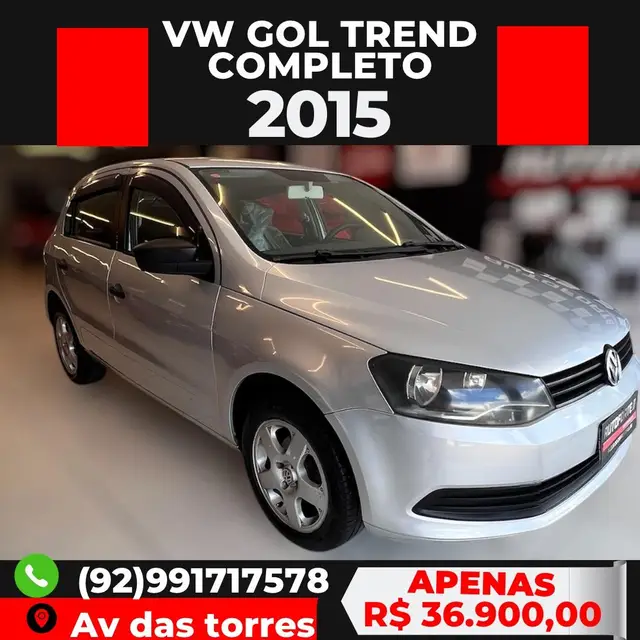 Carro Volkswagen Gol 2015 1.0 TEC City (Flex) 2p