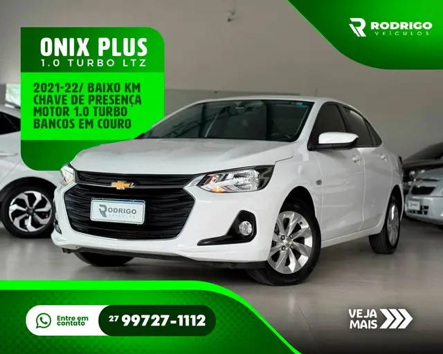 Carro Chevrolet Onix Plus 2022 1.0 LTZ Turbo (Flex) (Aut)