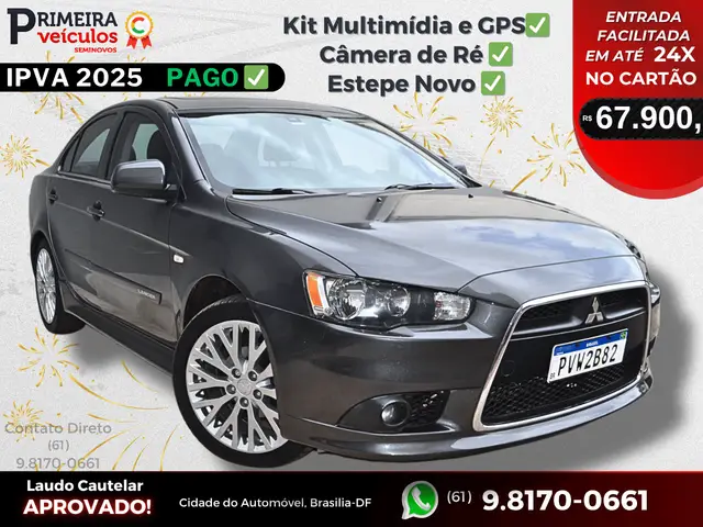 Carro Mitsubishi Lancer 2015 2.0 16V GT CVT (aut)