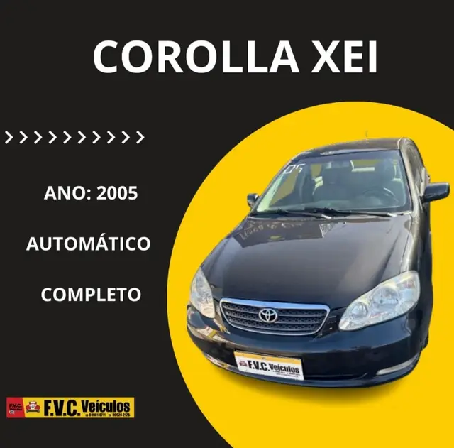 Carro Toyota Corolla 2005 Sedan XEi 1.8 16V (nova série)
