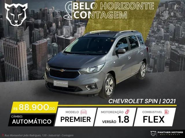 Carro Chevrolet Spin 2021 Premier 7S 1.8 (Aut) (Flex)