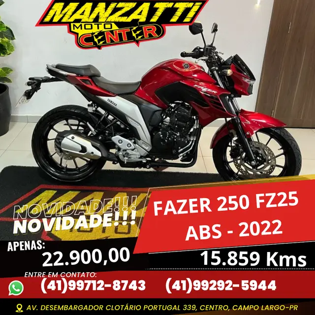 Moto Yamaha YS 250 Fazer 2022 ABS