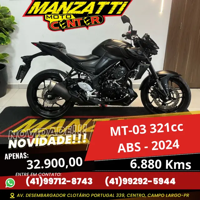 Carro Yamaha MT-03 2024 ABS