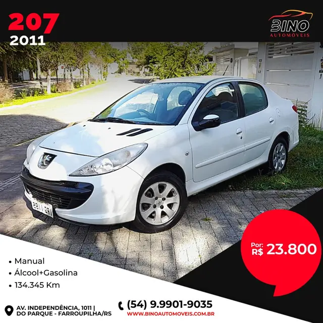 Carro Peugeot 207 Sedan 2011 207 Passion XR 1.4 8V (flex)
