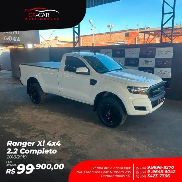 Carro Ford Ranger Cabine Simples 2019 Ranger 2.2 TD XL CS 4x4