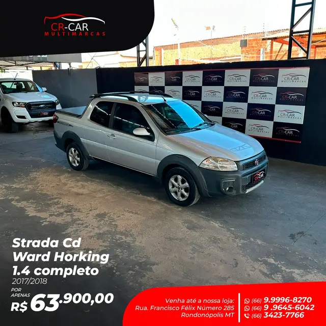 Carro Fiat Strada 2018 Hard Working 1.4 (Flex) (Cabine Dupla)
