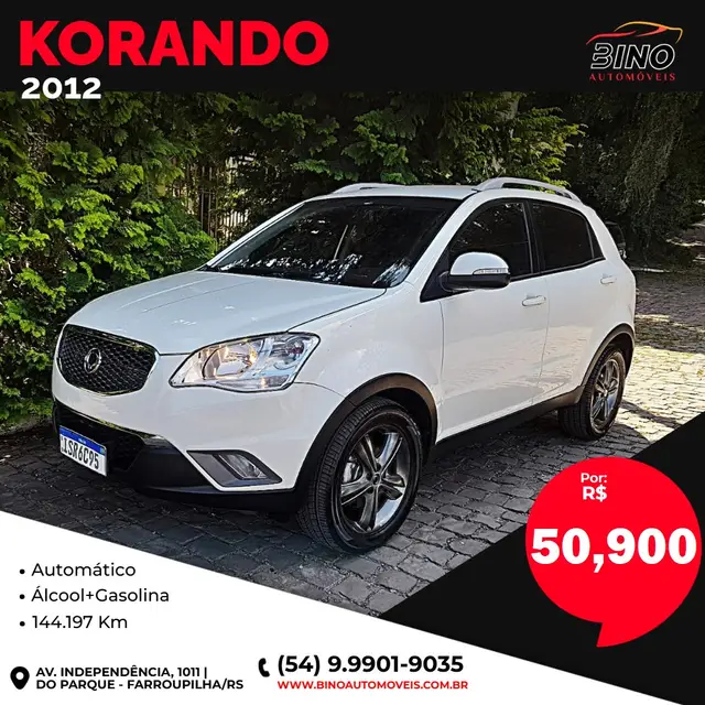 Carro SsangYong Korando 2012 2.0 GLS AWD (aut)