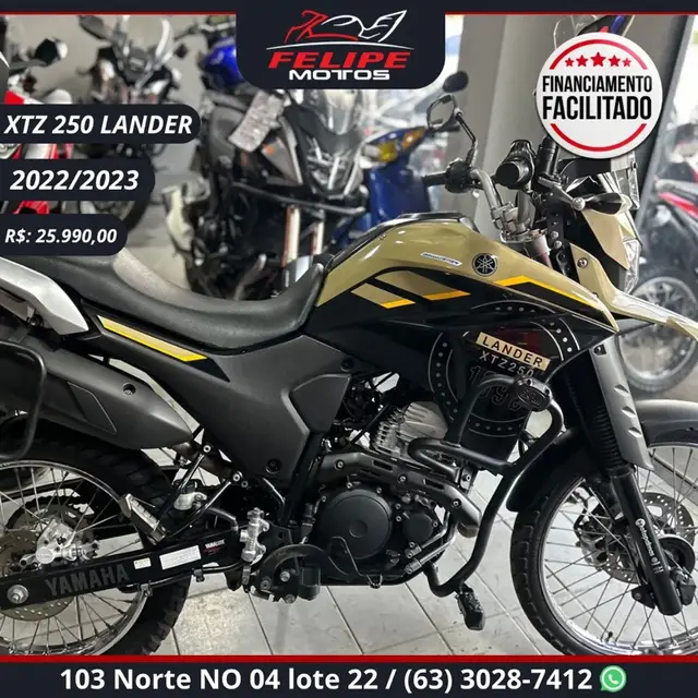 Carro Yamaha XTZ 250 Lander 2023 ABS