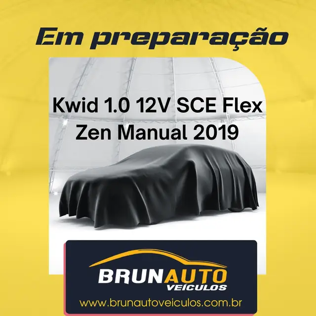 Carro Renault Kwid 2019 Zen 1.0 12v SCe (Flex)