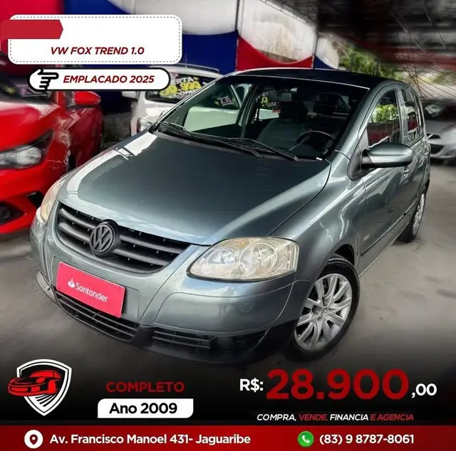Carro Volkswagen Fox 2009 Trend 1.0 8V (Flex)