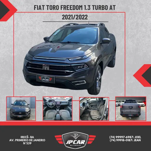 Carro Fiat Toro 2022 Freedom 1.3 turbo (Flex) (Aut)