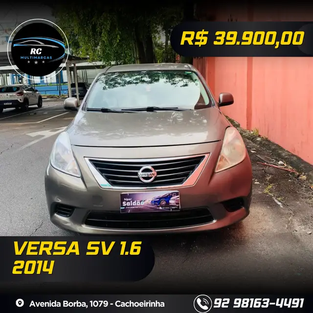 Carro Nissan Versa 2014 1.6 16V SV (Flex)