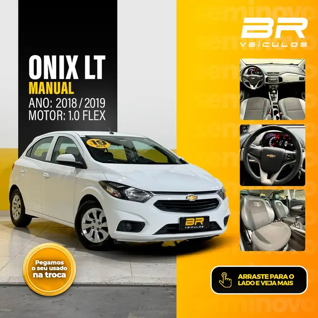 Carro Chevrolet Onix 2019 1.0 LT SPE/4