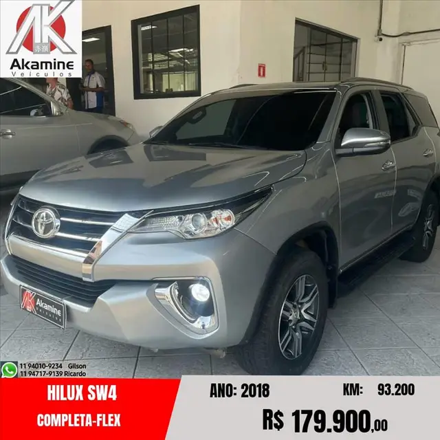 Carro Toyota SW4 2018 2.7 SRV 7L 4x2 (Aut) (Flex)