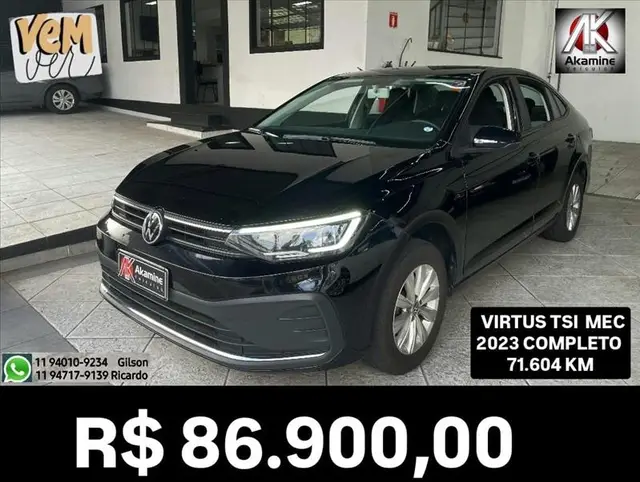 Carro Volkswagen Virtus 2023 TSI 1.0 Flex 12V 4p Mec.
