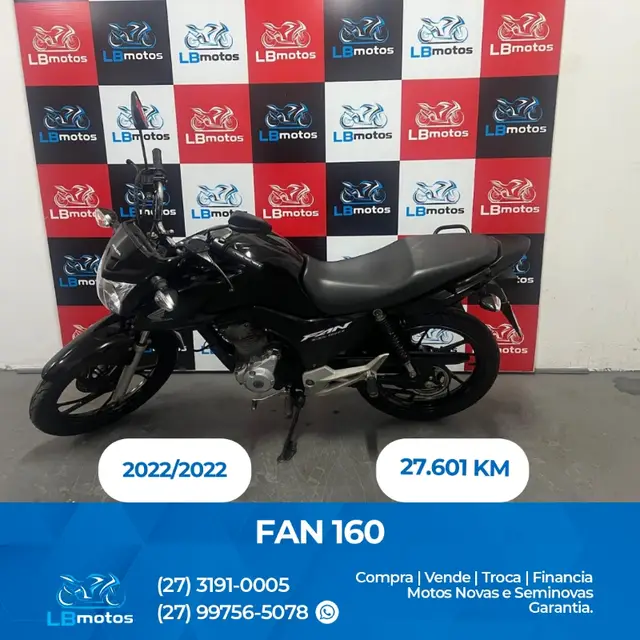 Moto Honda CG 160 2022 Fan
