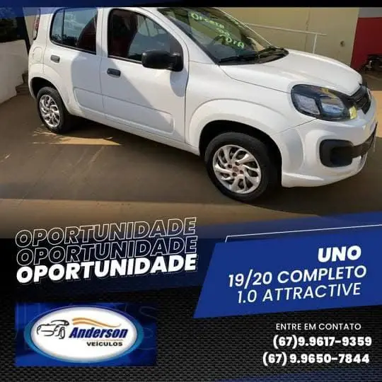 Carro Fiat Uno 2020 Attractive 1.0 8V (Flex) 4p