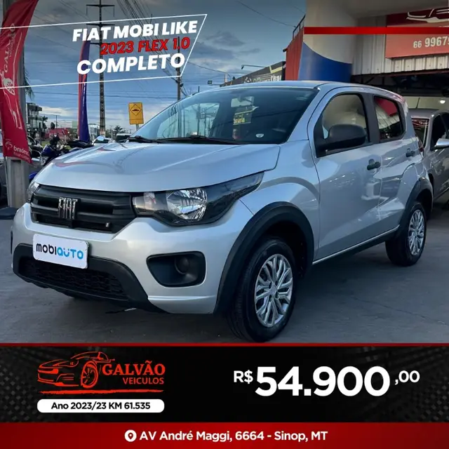 Carro Fiat Mobi 2023 Like 1.0 (Flex)