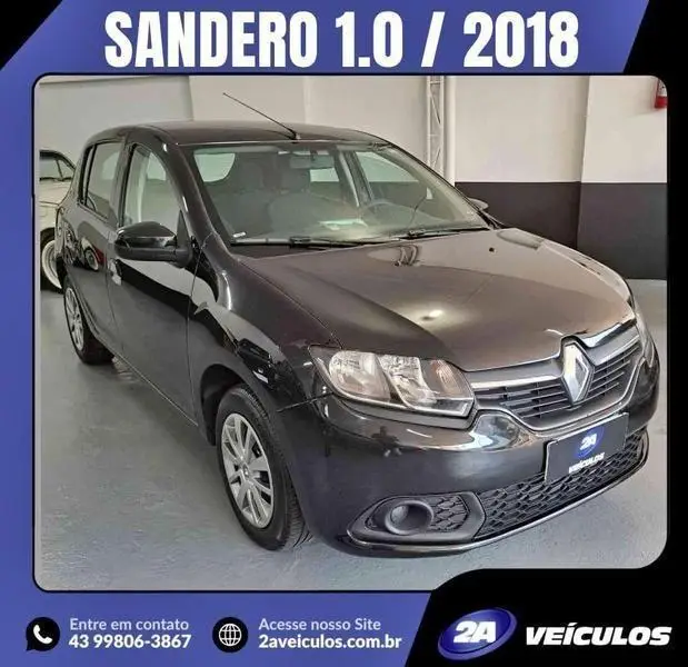 Carro Renault Sandero 2018 Expression 1.0 12V SCe (Flex)