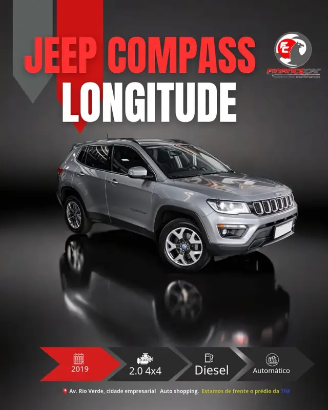 Carro Jeep Compass 2019 2.0 TDI Longitude 4WD (Aut)
