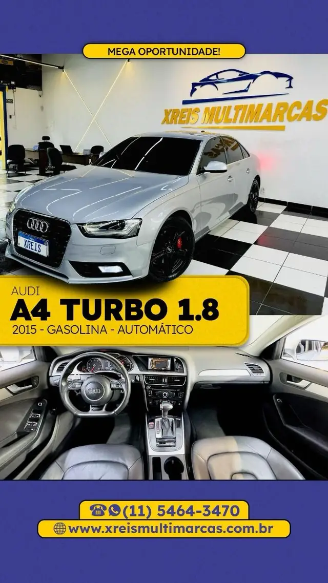 Carro Audi A4 2015 1.8 TFSI Attraction Multitronic