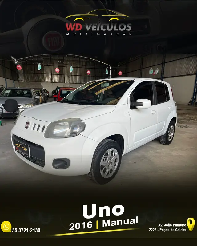 Carro Fiat Uno 2016 Vivace 1.0 8V (Flex) 4p