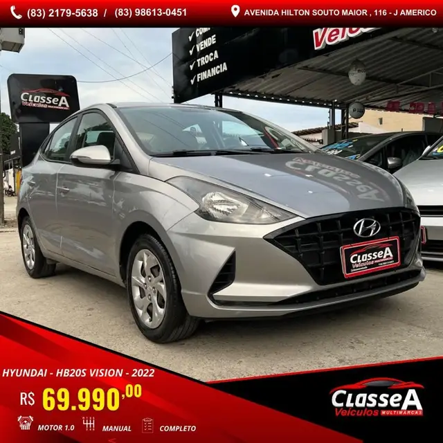 Carro Hyundai HB20S 2022 1.0 Vision (Flex)