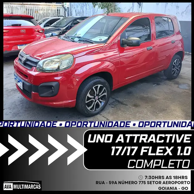 Carro Fiat Uno 2017 Attractive 1.0 (Flex) 4p