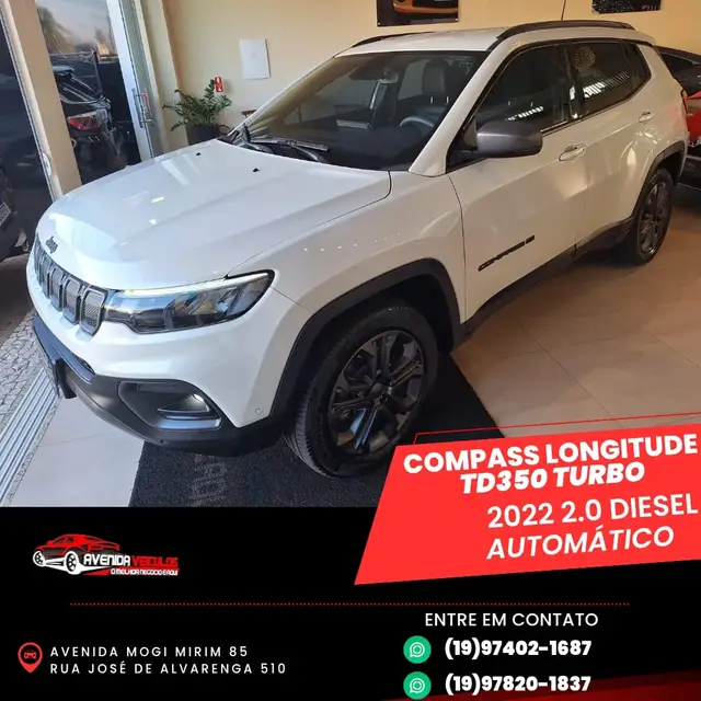 Carro Jeep Compass 2022 Longitude 2.0 TD350 4x4 (Aut)
