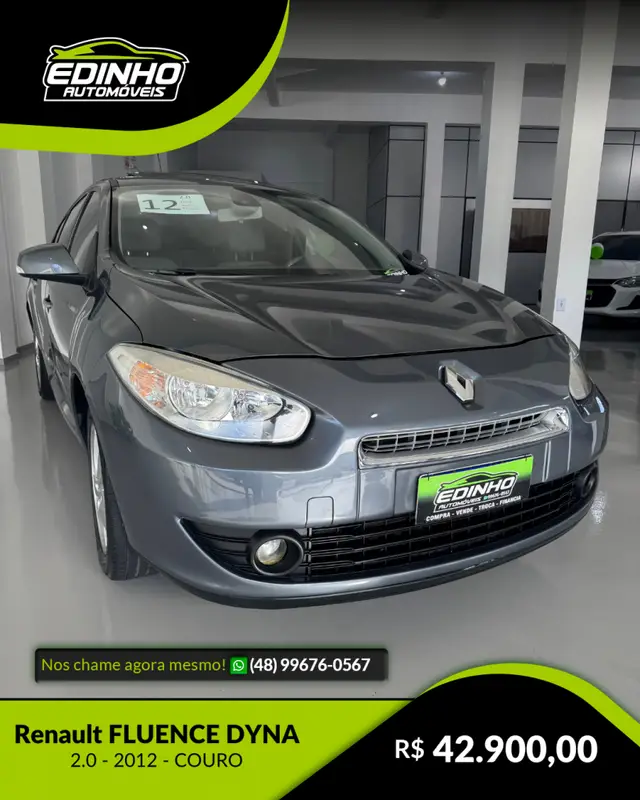 Carro Renault Fluence 2012 2.0 16V Dynamique (Aut) (Flex)