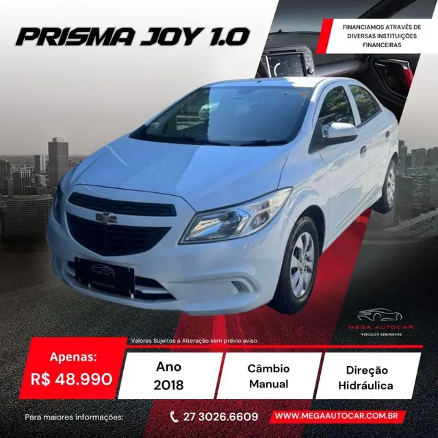 Carro Chevrolet Prisma 2018 1.0 Joy SPE/4