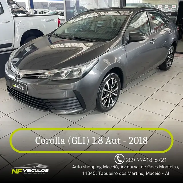 Carro Toyota Corolla 2018 1.8 Dual VVT GLi Multi-Drive (Flex)