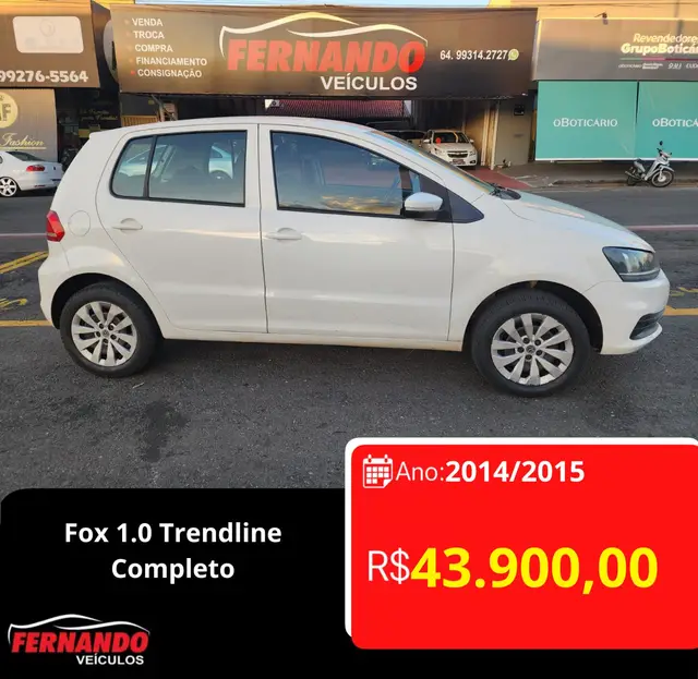 Carro Volkswagen Fox 2015 Trendline 1.0 TEC (Flex)