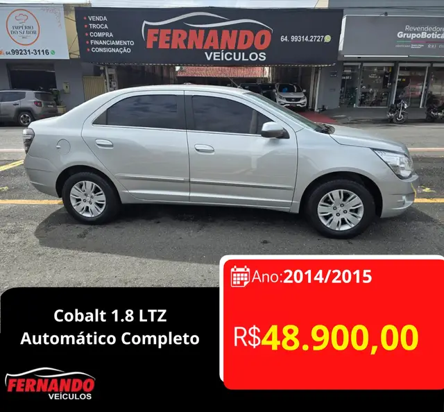 Carro Chevrolet Cobalt 2015 LTZ 1.8 8V (Flex)