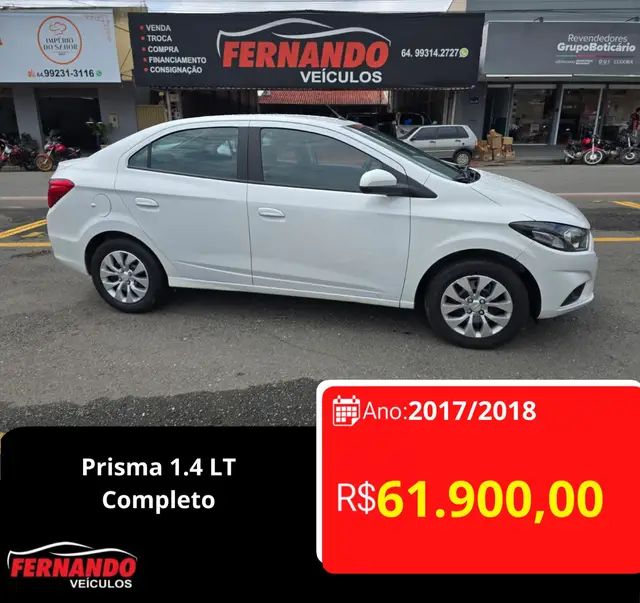 Carro Chevrolet Prisma 2018 1.4 LT SPE/4