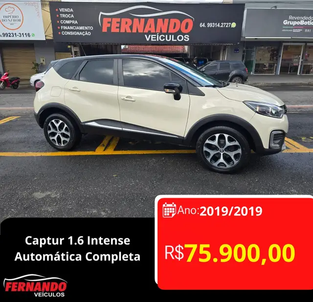 Carro Renault Captur 2019 Intense 1.6 16v SCe CVT (Flex)