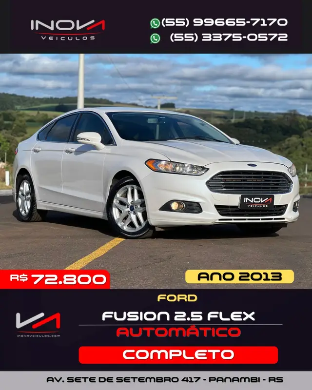 Carro Ford Fusion 2013 2.5 16V iVCT (Flex) (Aut)