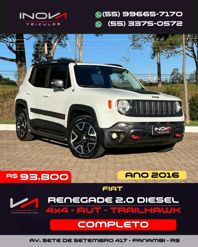 Carro Jeep Renegade 2016 Trailhawk 2.0 TDI 4x4 (Aut)