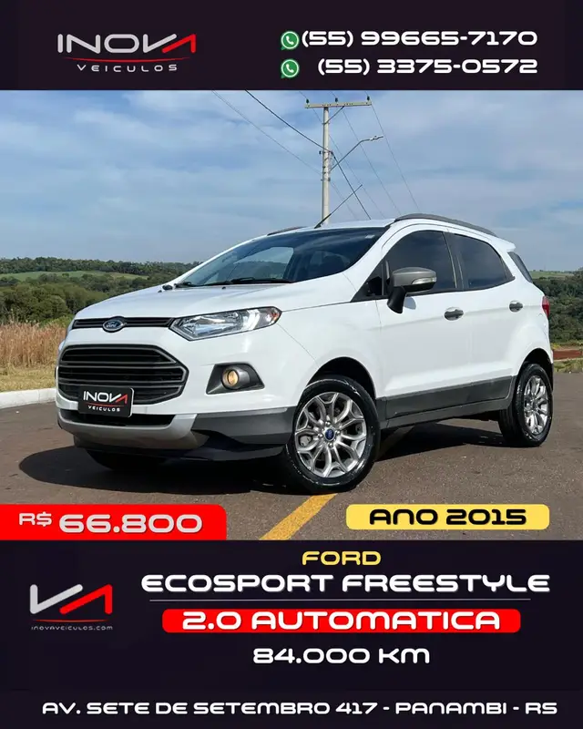 Carro Ford EcoSport 2015 Ecosport Freestyle Powershift 2.0 16V (Flex)