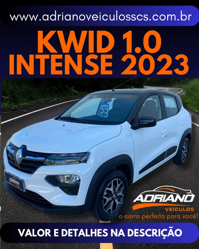 Carro Renault Kwid 2023 Intense 1.0 12v SCe (Flex)