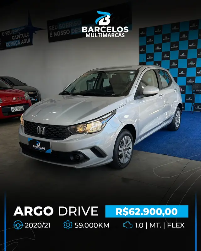 Carro Fiat Argo 2021 Drive 1.0 (Flex)